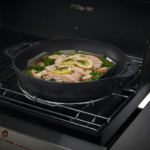 CRAFTED Wok And Steamer 3 Cast iron wok and steamer set suited towards weber BBQs to stir fry and steam food.