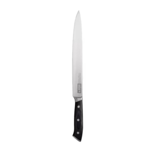 German steel cold forged Carving knife to cut through roasts and large pieces of meat.