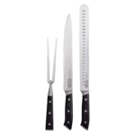 Set of knives suited towards cutting and carving large roasts.