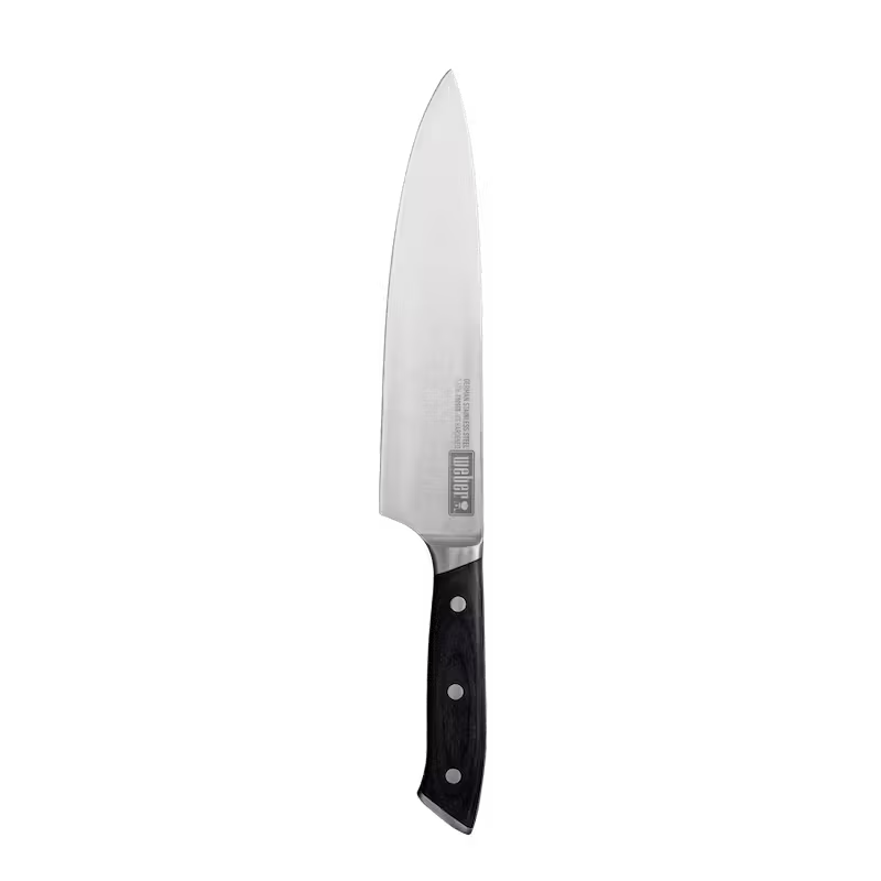 Chefs Knife 1 German steel cold forged Chefs knife to cut and dice various food items.