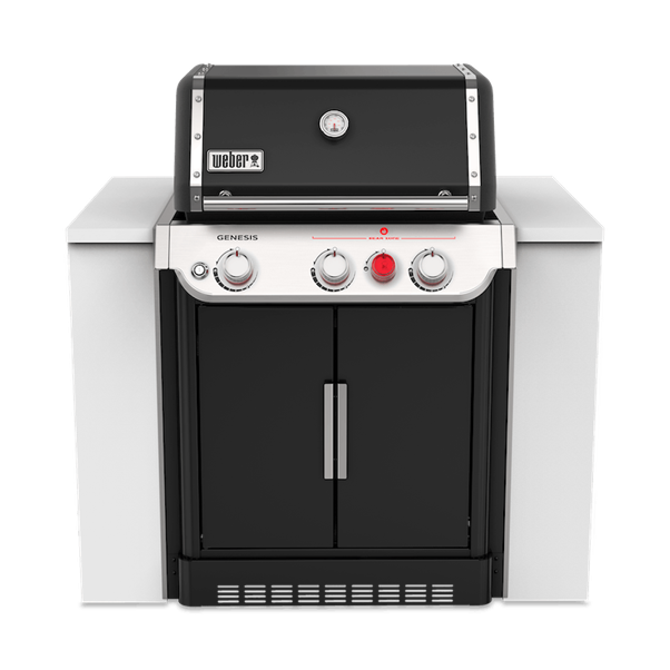 Tough and versatile family BBQ designed to be built in to an outdoor kitchen.