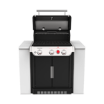 Tough and versatile family BBQ designed to be built in to an outdoor kitchen.