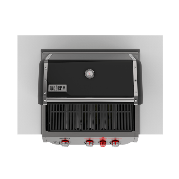 Tough and versatile family BBQ designed to be built in to an outdoor kitchen.