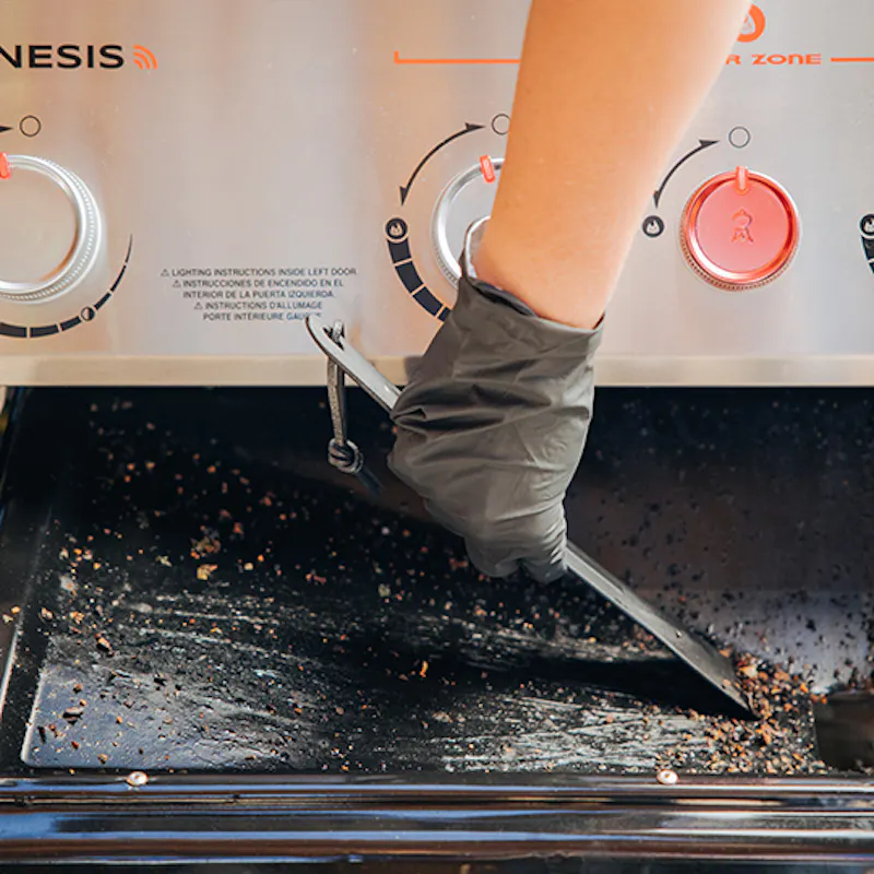 Tough and versatile family BBQ designed to be built in to an outdoor kitchen.