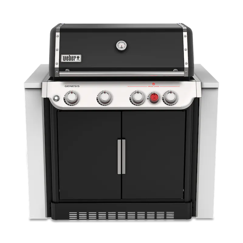 Genesis E460 ULPG 1 Tough and versatile family BBQ designed to be built in to an outdoor kitchen.