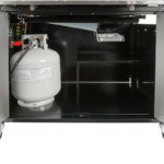 Tough and versatile family BBQ designed to be built in to an outdoor kitchen.