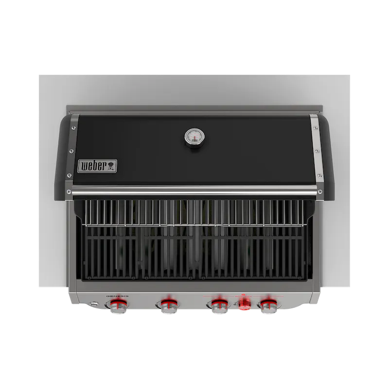 Genesis E460 ULPG 5 Tough and versatile family BBQ designed to be built in to an outdoor kitchen.