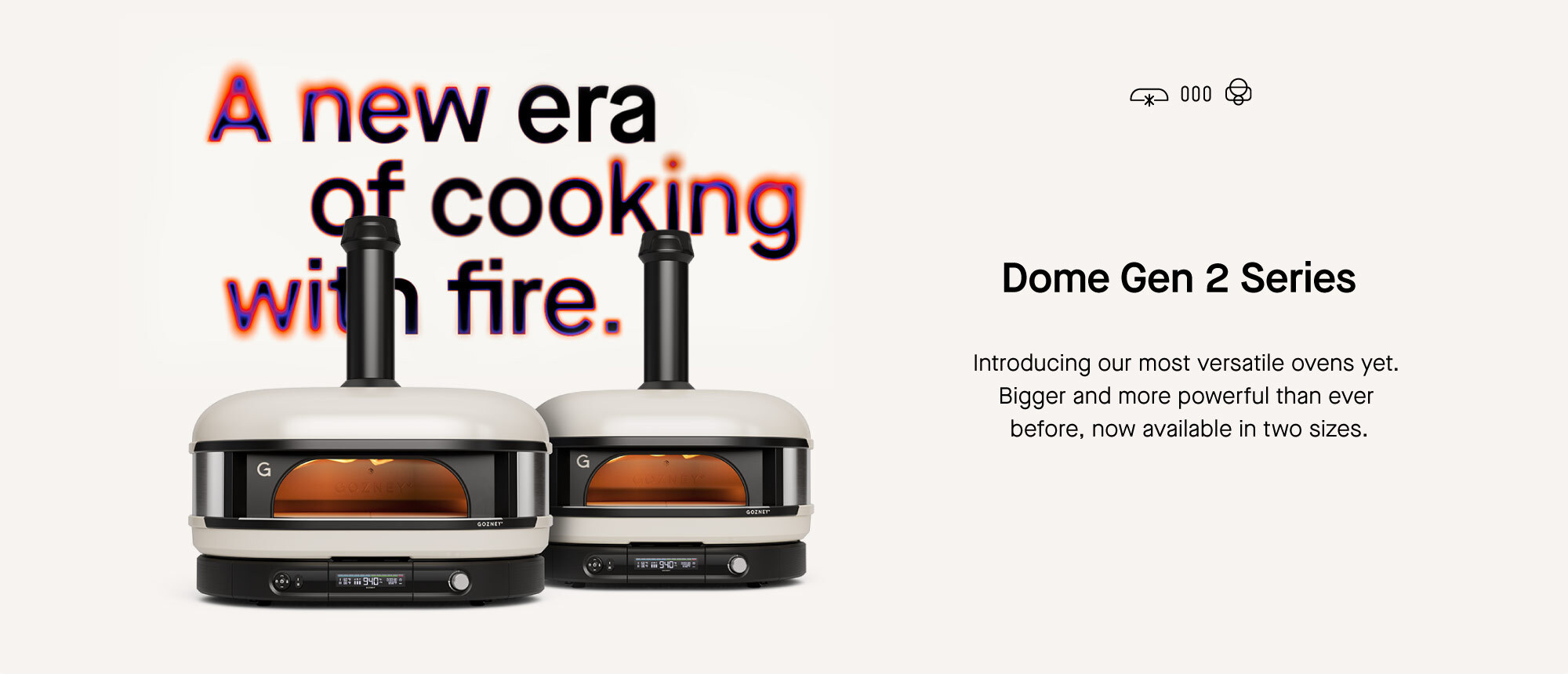 Gozney Dome (Gen 2) XL Bone Website Banner