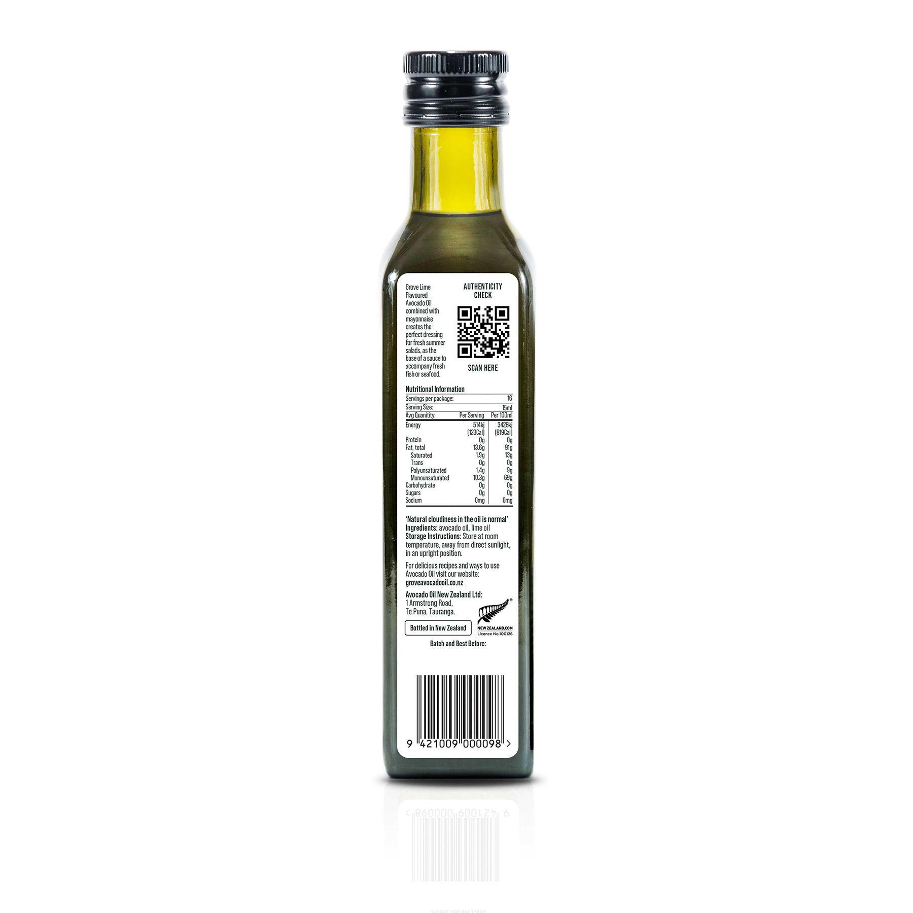 Grove Lime Flavoured Avocado Oil 250ml 2