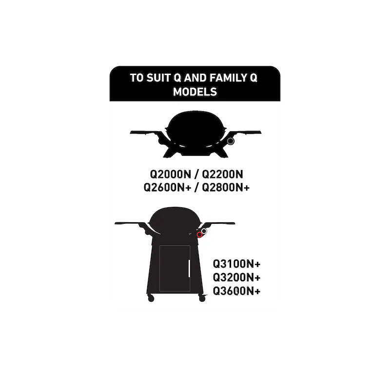 Q N Family Q N Warming Rack 6 Rack for cooking above the grill of a Weber Q BBQ.