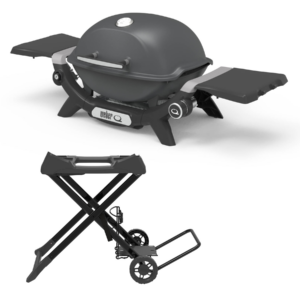 Weber Baby Q (Q1200N) Getaway Bundle Charcoal Grey