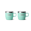 Double wall insulated mugs to keep beverages hot or cold.