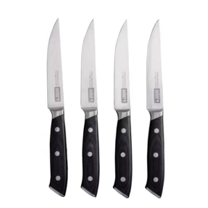 German steel cold forged Steak Knives for slicing through steak and other meat.