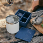 Yeti Ice Tray Navy 7 Tough and durable silicone ice tray to produce ice cubes for beverages.