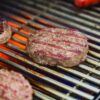 Steaks Grilling on a Stainless Steel grill