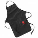 Barbecue Apron with Red Kettle Motif